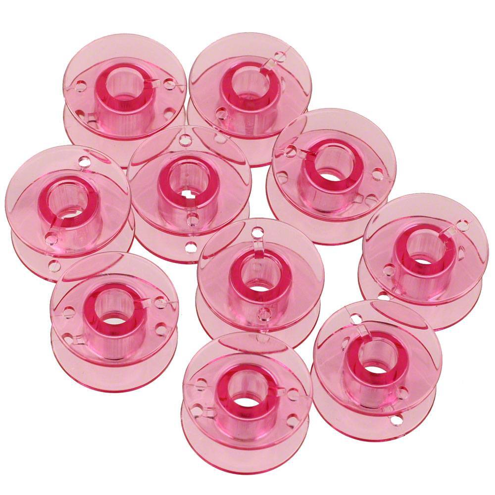 Class 15 Plastic Bobbins (10pk), Clear