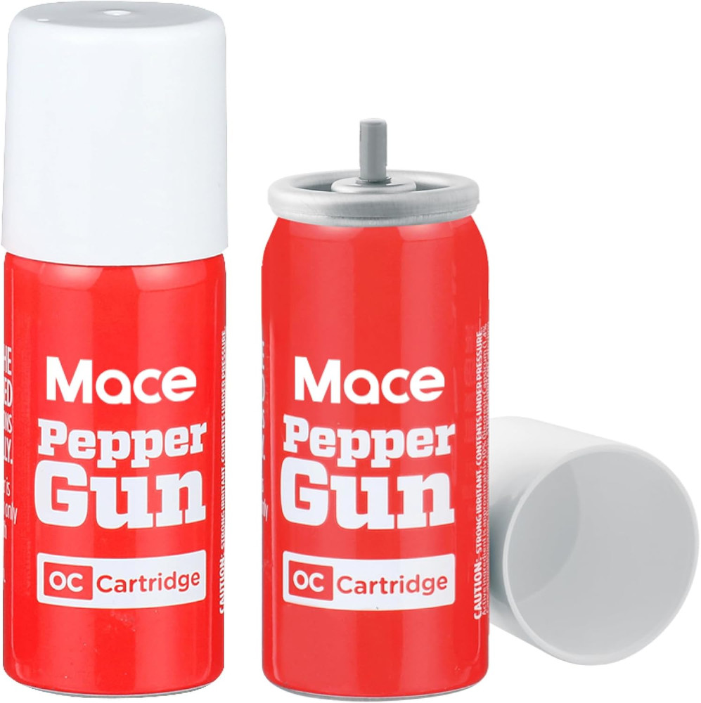 Pepper Gun Refill Cartridges, 2-Pack OC Pepper Spray