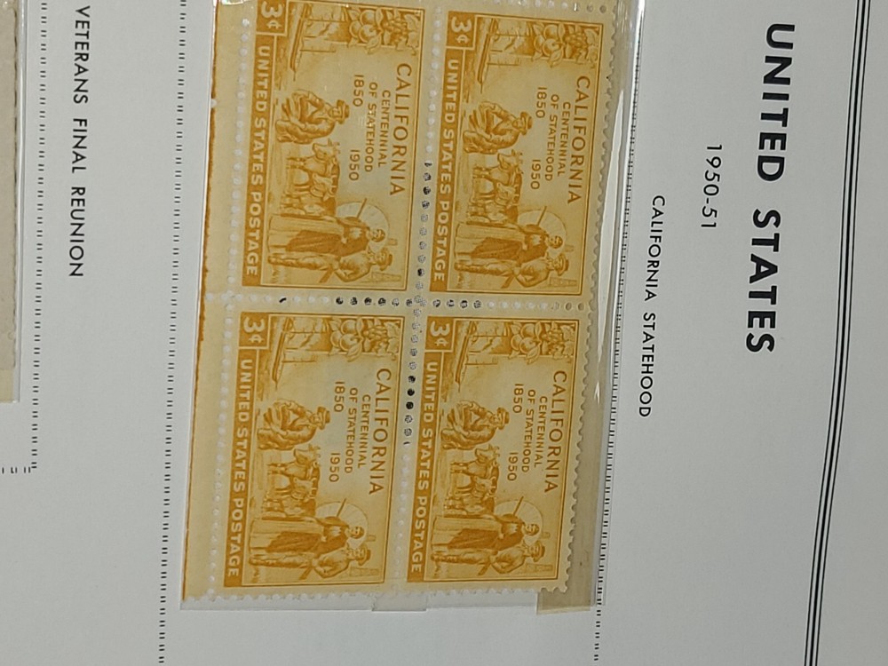 HARRIS LIBERTY BLOCK Postage Stamp Album with appx 172 block stamps