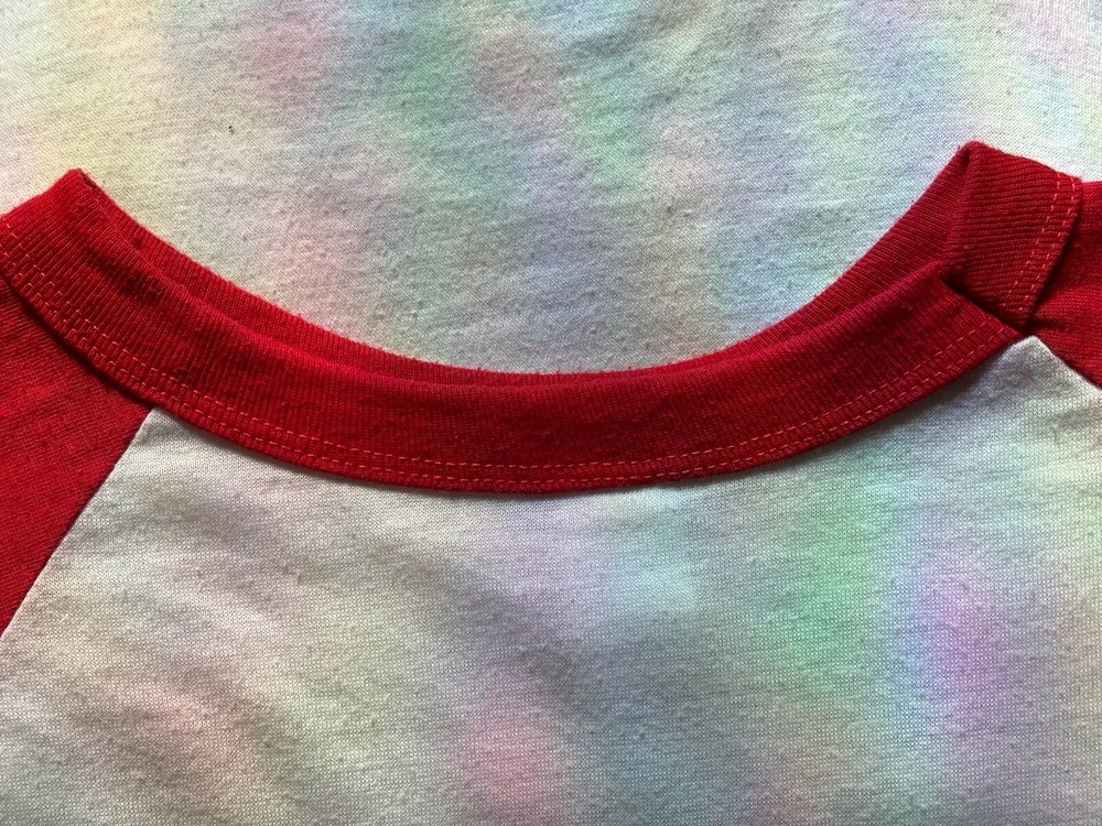 ASIA MUSIC BAND 1982 INVASION TOUR RARE RED ORIGINAL CONCERT RAGLAN T-SHIRT!