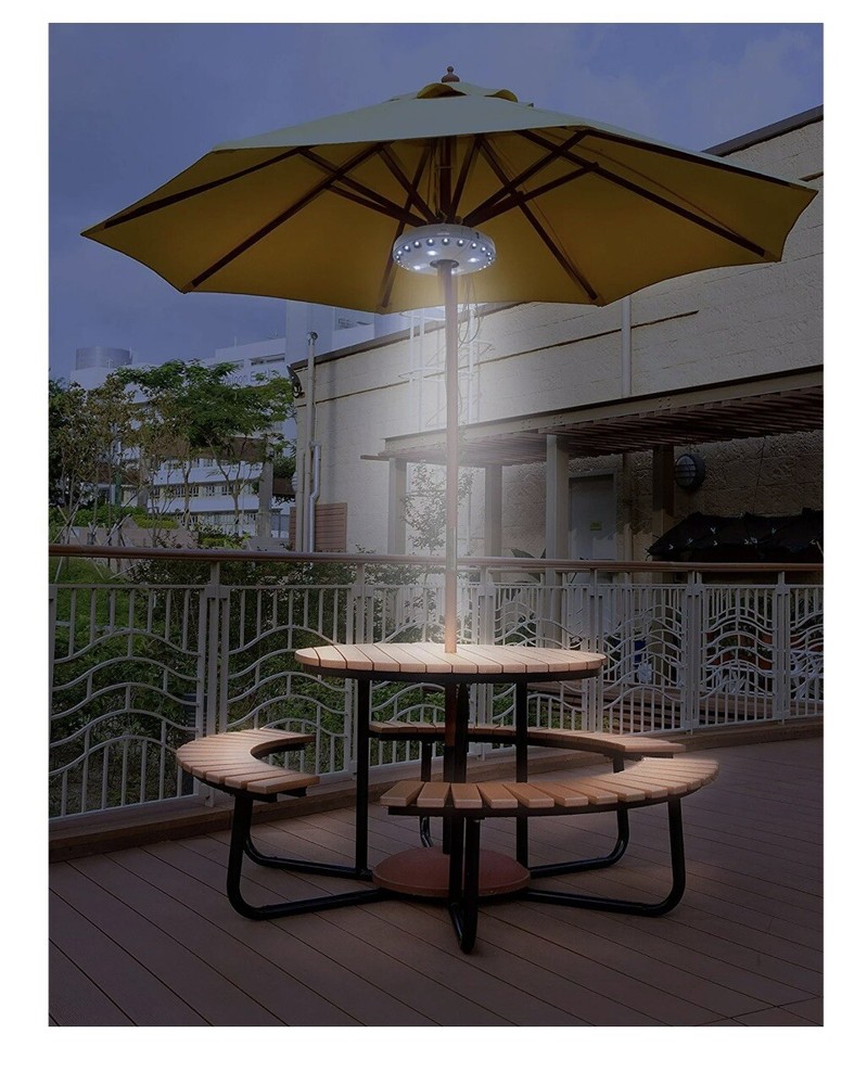 Patio Umbrella Light 3 Lighting Modes Cordless 28 LED Lights