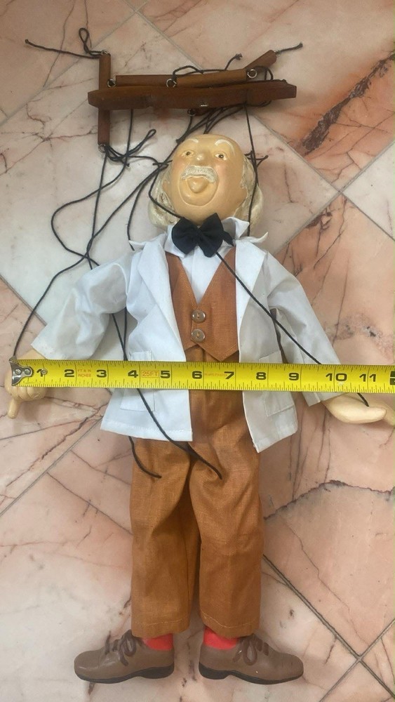 Albert Einstein Marionette Puppet Doll