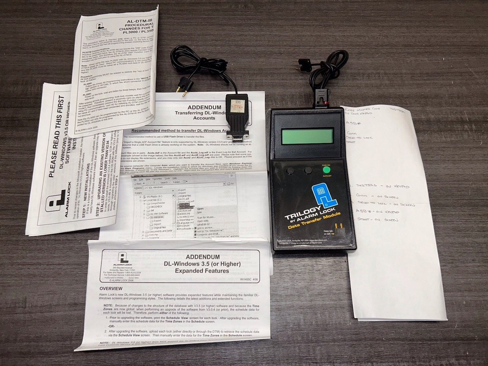 Alarm Lock Trilogy Electronic Digital Door Lock Data Transfer Module      #D764