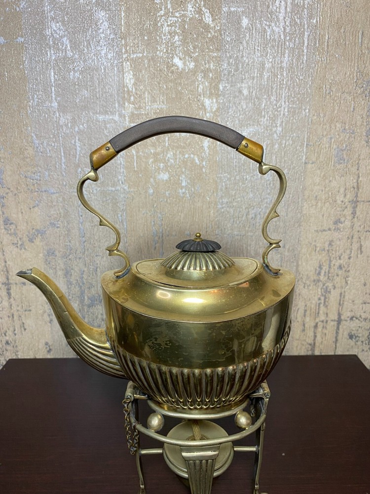 Silverplated Tea Pot on Original Burner