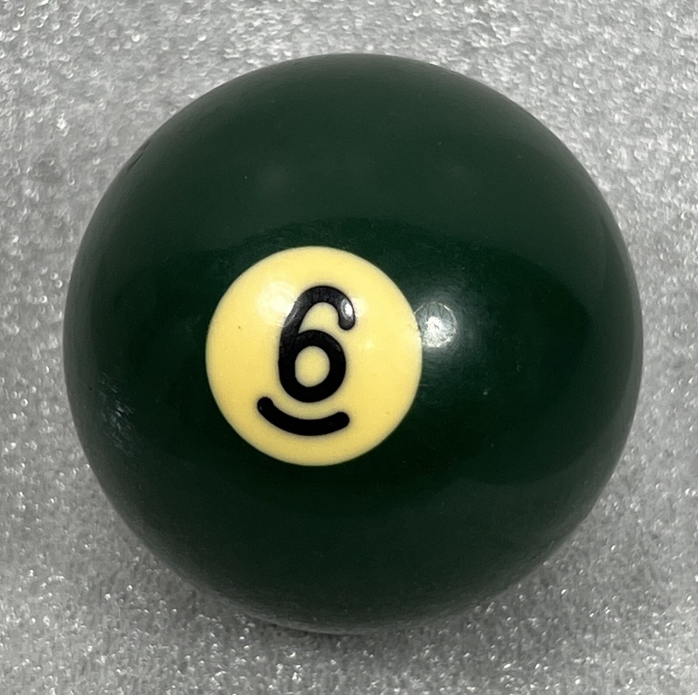 Vintage Bakelite Solid 6 Ball Billiard Pool Replacement Tested 2 1/4" Standard