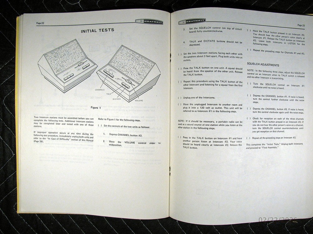 Genuine Heathkit Model GD-113 Wireless Intercom Manual