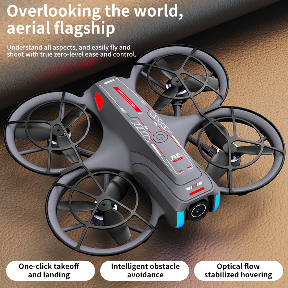 AE21 Drone FPV 720P Camera Obstacle Avoidance 4.3" Screen Quadcopter 2 Battery