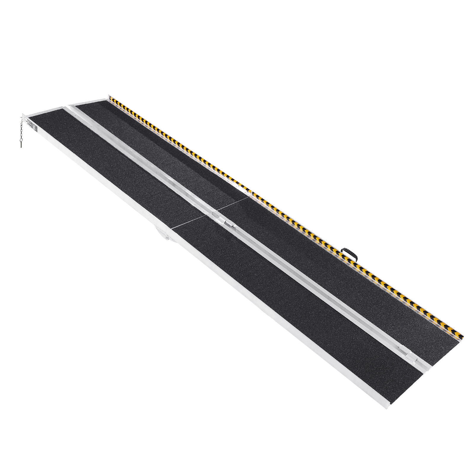 VEVOR Folding Wheelchair Ramp Portable Aluminum Threshold Ramp 10 ft 800 lbs