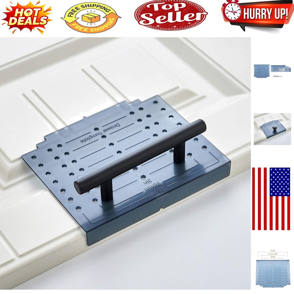 DIY Cabinet Hardware Installation Kit - Drill Bit, Templates for Quick Setup