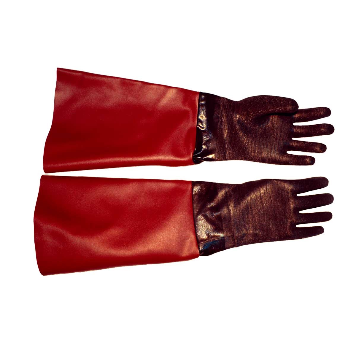 RED- GLOVES for Sandblaster Blast Cabinet- All Sizes - Made in USA HEAVY DUTY