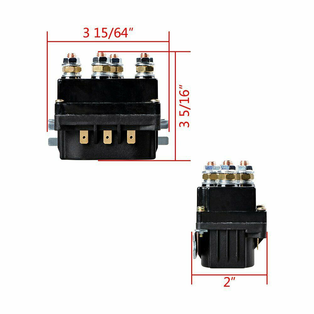 12V 500A Winch Solenoid Relay Controller Contactor 12000 LBS for Warn Badlands