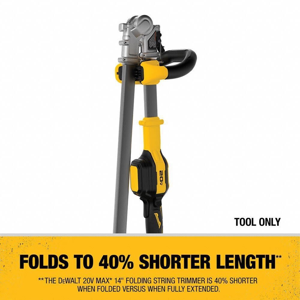 DEWALT DCST922B 20V MAX 14 inch Cordless Folding String Trimmer