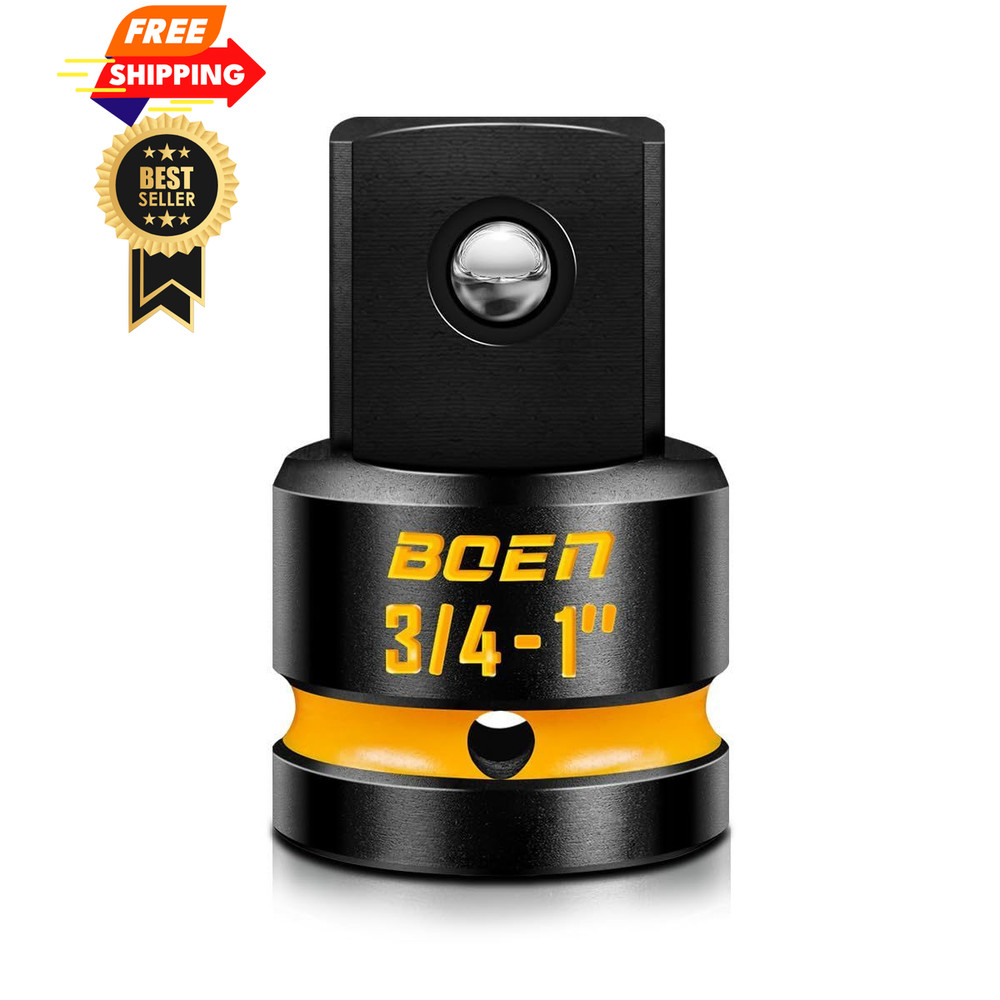 BOEN PRO 3/4"F to 1"M Impact Socket Adapter, Driver