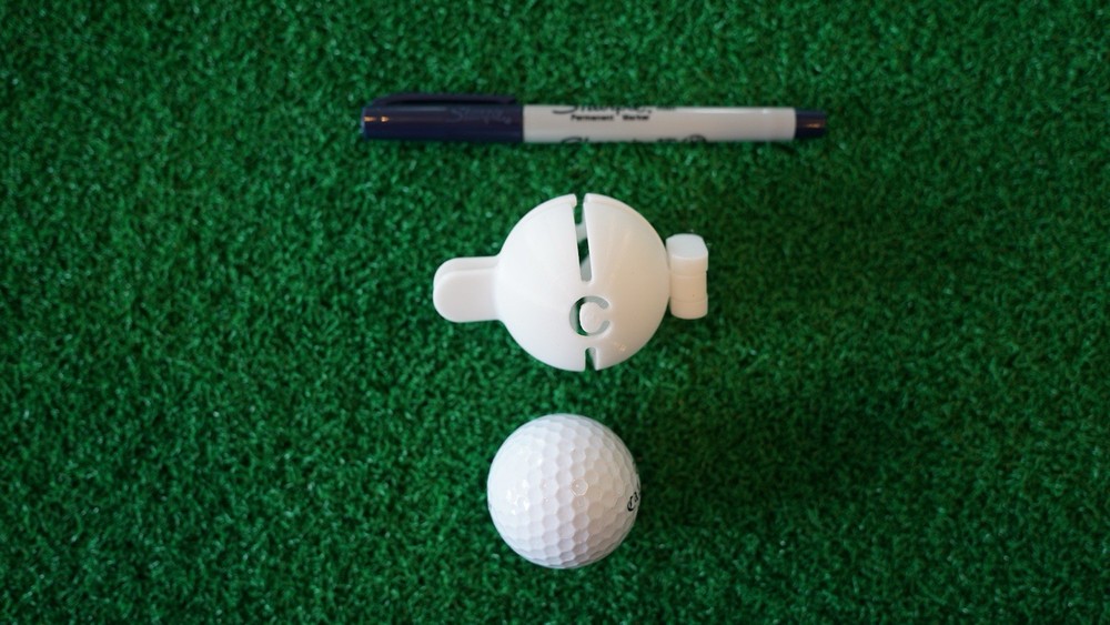 Golf Ball Marker Stencil - 2CT STENCIL ONLY - 2 Sided - Personalized - See Notes