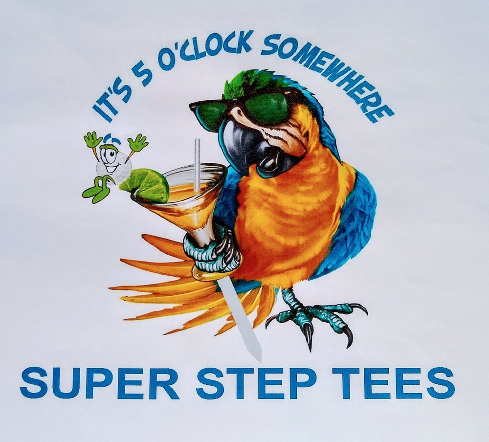 Plastic step down it's "5 O'clock somewhere" golf tees 2 pack like martini tees