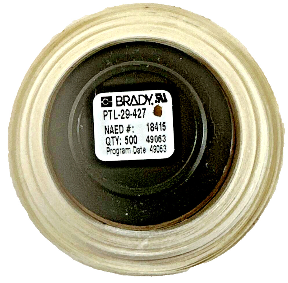 Brady PTL-29-427 Printer Label, White On Translucent, Partial Roll, No Box (BB3)