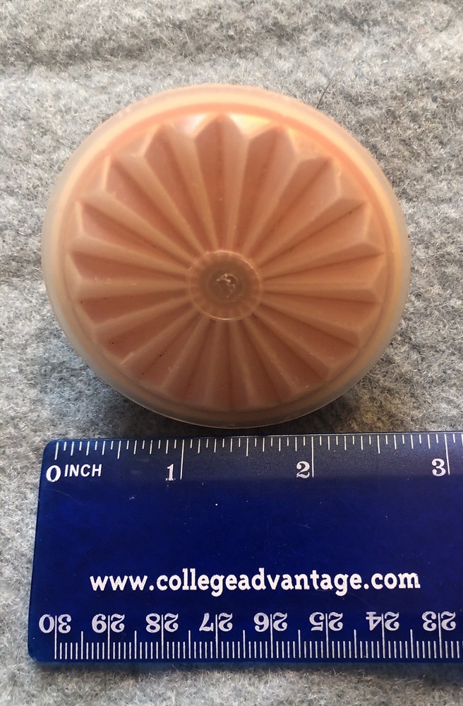 Tupperware Small Push Button Orange Replacement Lid 2.5”