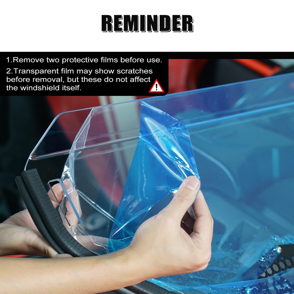 NICECNC Half Front Windshield Windscreen UTV For Can-Am Maverick X3 RR R 2017-24