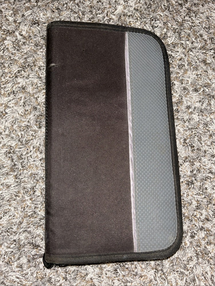 CD 48 Disc Zip Around Carrying Case DVD Games