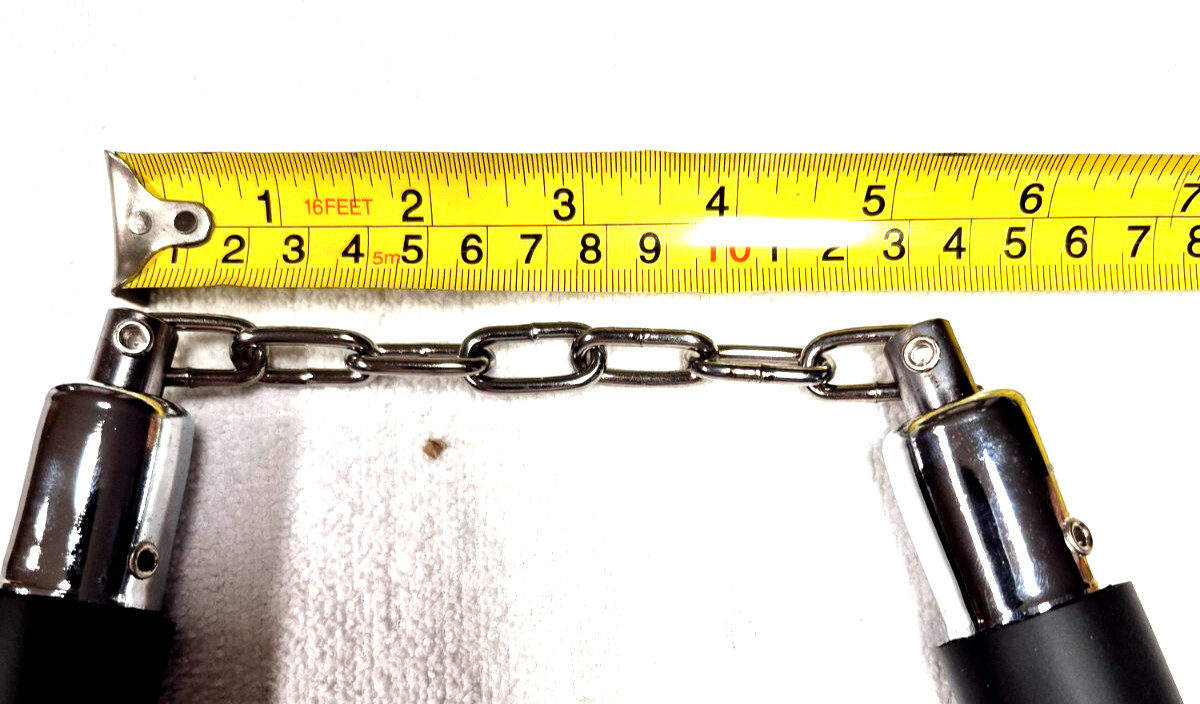 Foam Nunchucks for Martial Art Karate Training - Black with red bottom