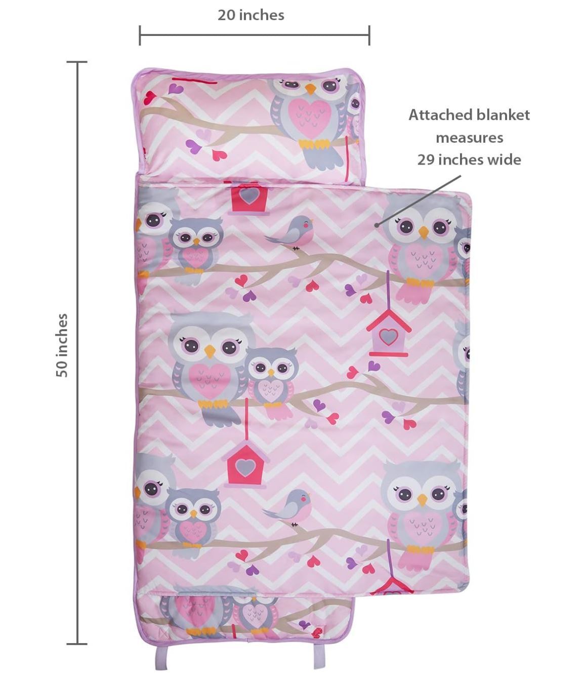 NAP MAT Sleeping Bag with Removable Pillow Kids Toddlers Sleepover EVERYDAY KIDS