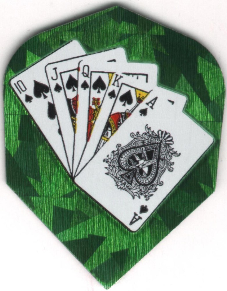 ROYAL FLUSH Dart Flights: 3 per set