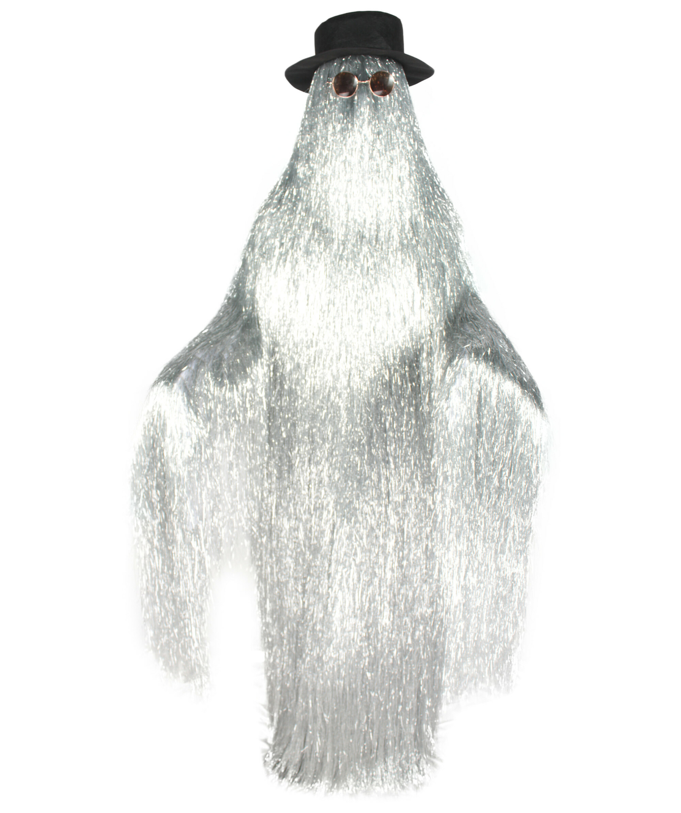 HPO Adult Dapper Creature Playboy Tinsel Costume with Wig for Halloween Cosplay