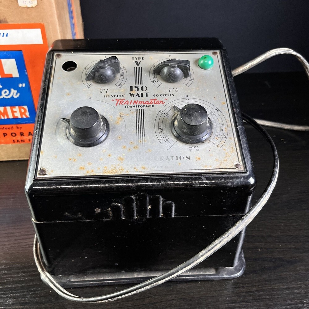 Lionel 150 Watt Type V Trainmaster Transformer In Original Box Untested