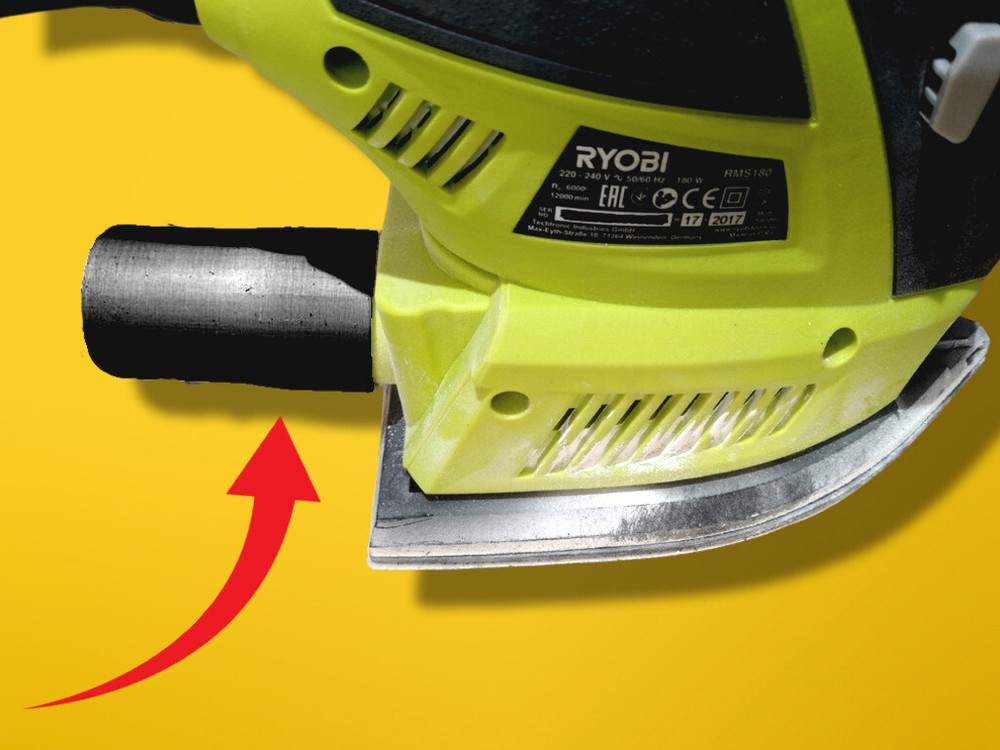 Vacuum Hose Adapter Attachment for Ryobi RMS180 Multi Base Sander