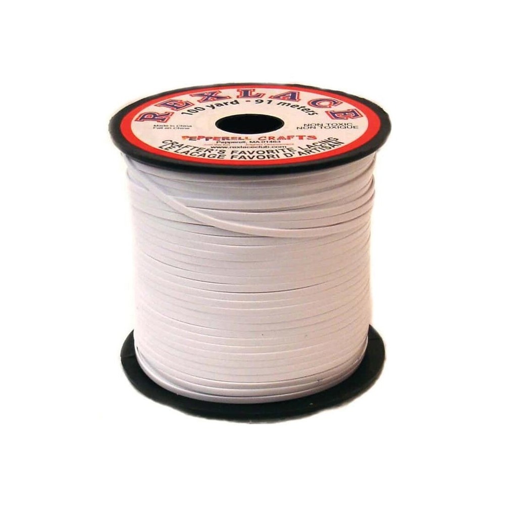 Rexlace Vinyl Craft Lacing White