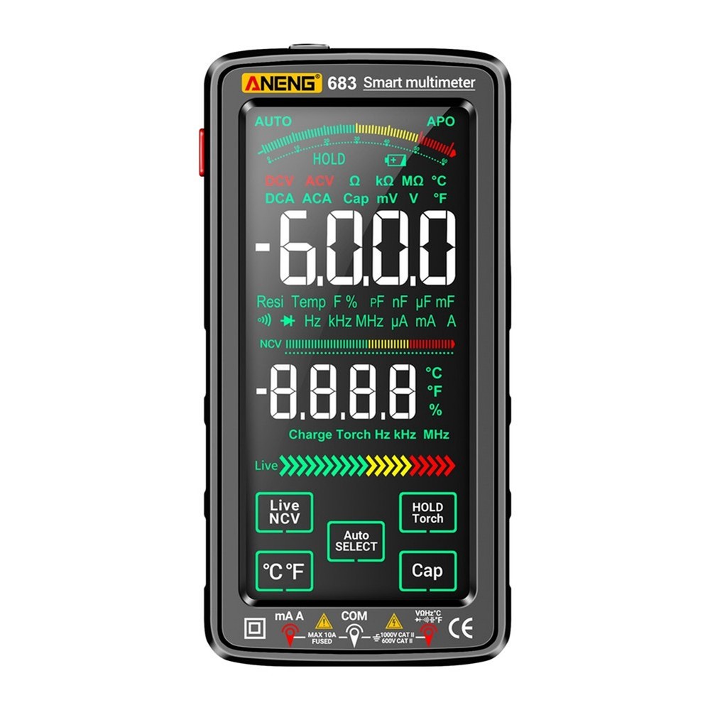 683 Multimeter High-End 6000 Counts Multimetro Test Rechargeable1770