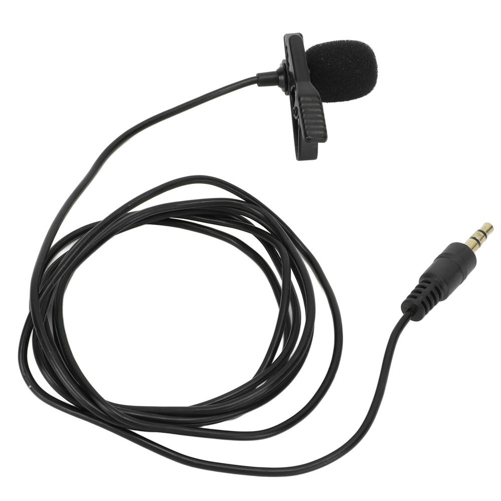 Lavalier Microphone Noise Reduction Omnidirectional Clip On Mic For Interview