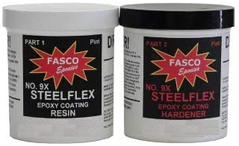 Fasco Epoxies Steelflex Clear - Epoxy Bottom Coating - Quart Kit