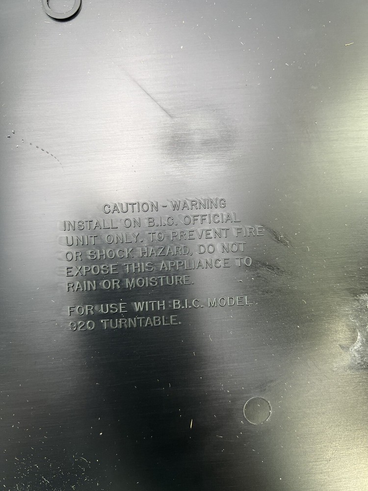 NOS! Open Box BIC B10 Official Turntable Base READ DESCRIPTION