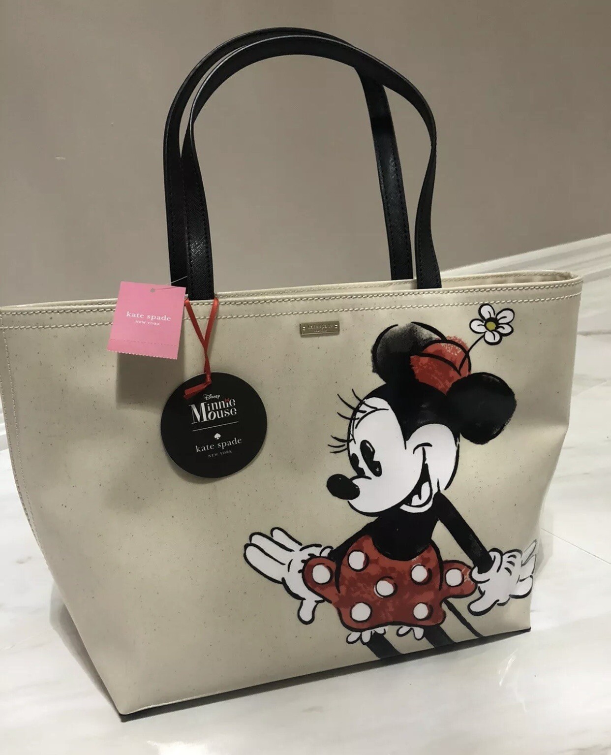 KATE SPADE DISNEY MINNIE MOUSE FRANCIS TOTE & ADALYN WALLET NEW