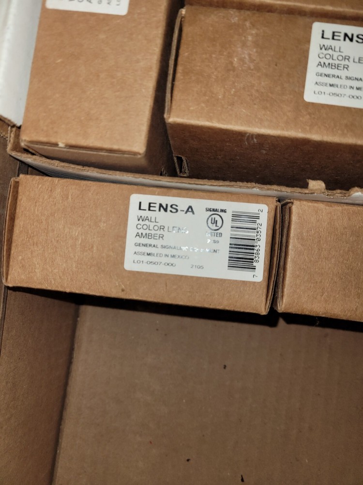 LENS-A SYSTEM SENSOR WALL COLOR=AMBER