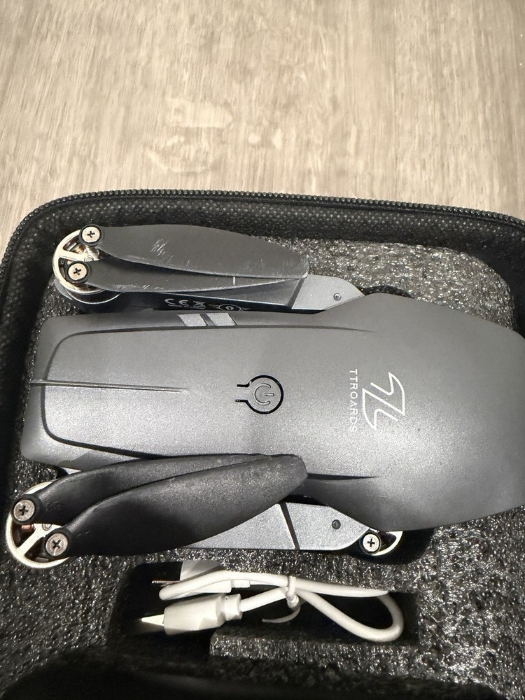 TT19 Drone with 1080P Camera Orange Foldable Quadcopter Obstacle Avoidance