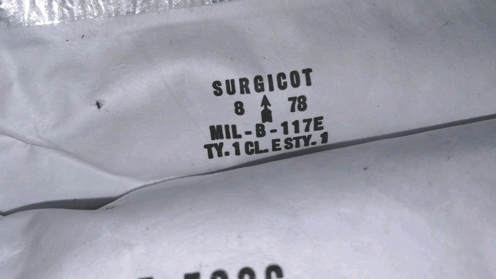 NOS US Military M17 Gas Mask Filter Set dated Jan 1979