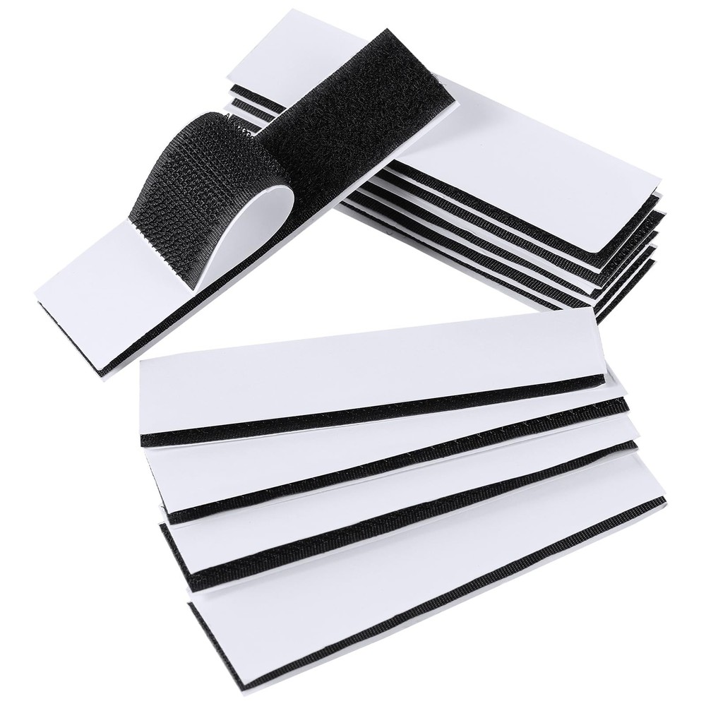 Hook and Loop Strips with Adhesive 1x4 inch Strips 10 Sets Strong Sticky Back...