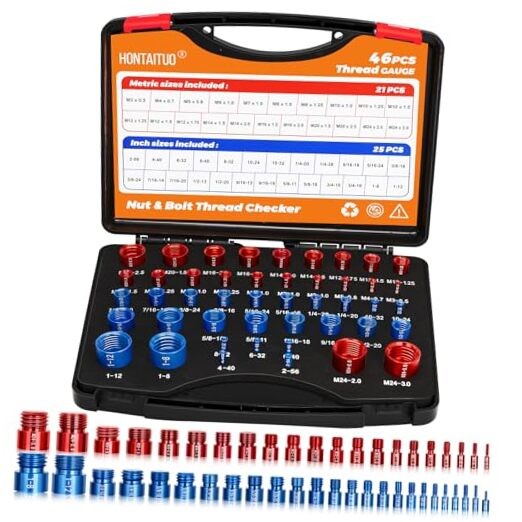 46 Nut and Bolt Thread Checker Standard and Metric,Bolt Size 46 Thread Checker