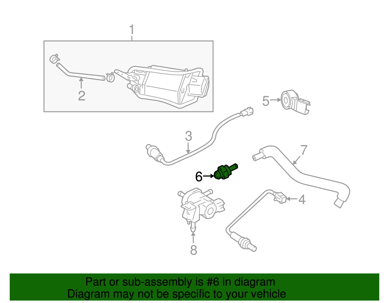 OEM Genuine Toyota 2AZ-FE 2.4L PCV Valve Crankcase Blow-By 12204-28030