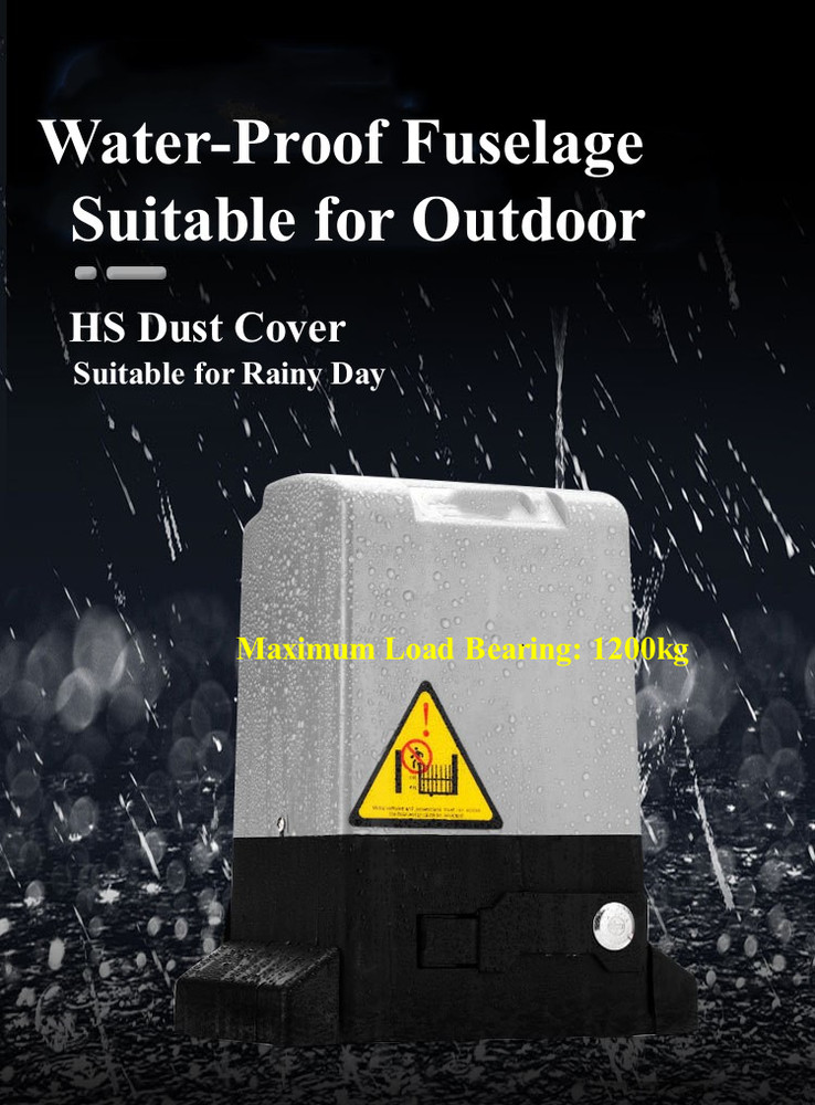 3968lbs Motorized Sliding Gate Operator Electric Gate Opener W/ Remote Control