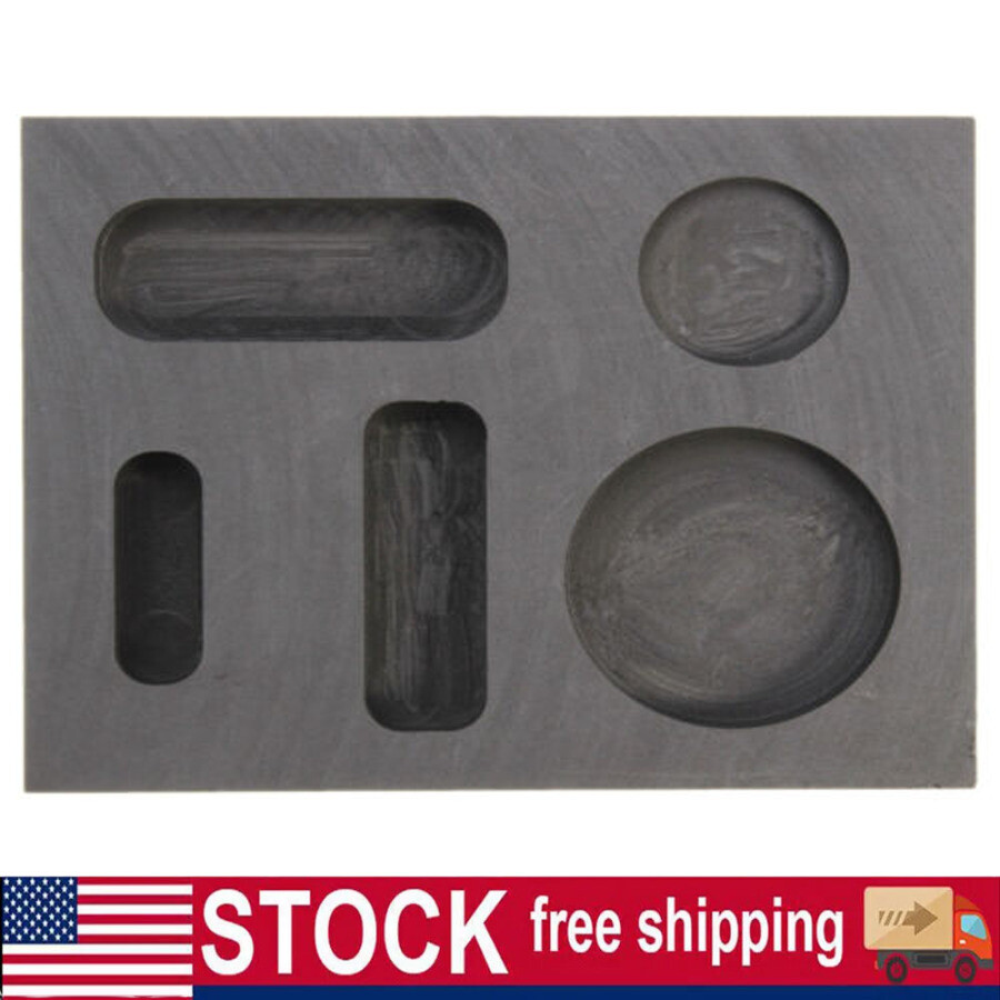 Graphite Ingot Mold for Gold Silver Copper Tin Melting Casting Refining