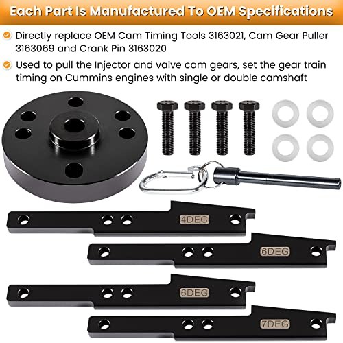 3163021 Cam Timing Tool Kit+3163530 Engine Brake Adjustment Large (With Case)