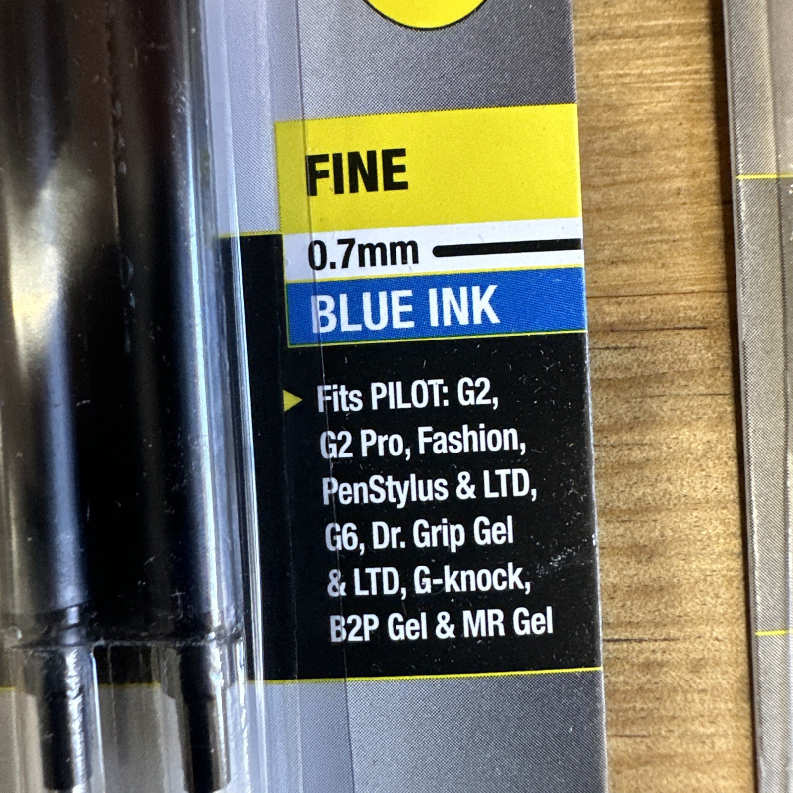 5- Pack PILOT G2 Premium Gel Refills - Blue Fine 0.7mm