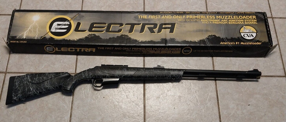 CVA Electra Muzzleloader Black Powder .50 Caliber 1:28 Barrel - No Breech Plug