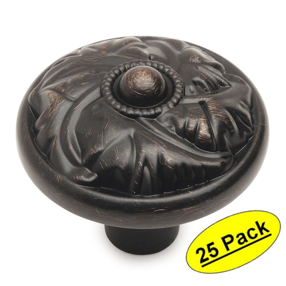 *25 Pack* Cosmas Oil Rubbed Bronze Round Cabinet Knobs #10559ORB