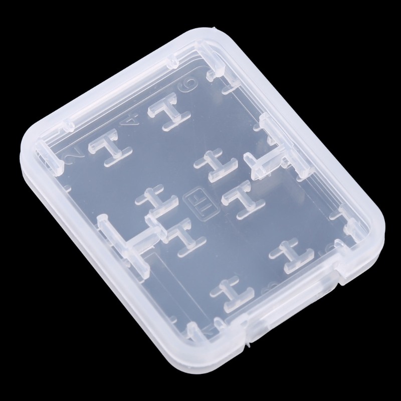 5 Pcs for MMC / Memory Card Transparent Plastic Storage for Case with 5