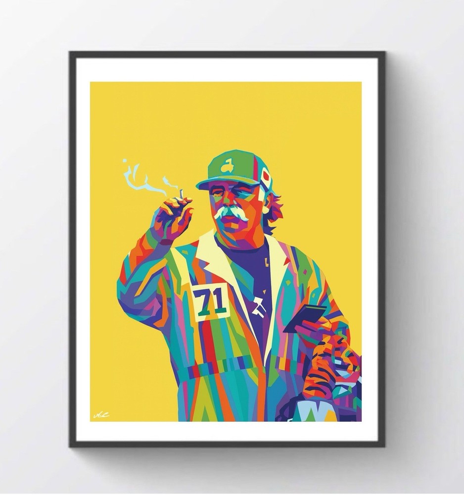 8x10 Masters Caddie - Golf Art Print