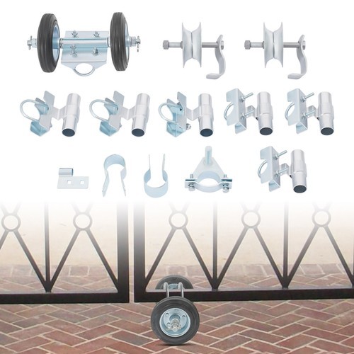 Rolling Gate Hardware Kit, Heavy Duty Sliding Gate Rollers Wheels Kit